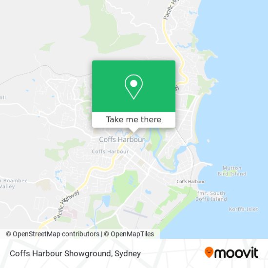 Coffs Harbour Showground map