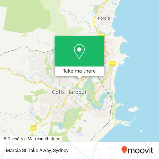 Marcia St Take Away, 44 Marcia St Coffs Harbour NSW 2450 map