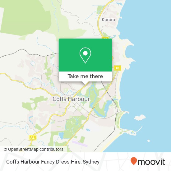 Coffs Harbour Fancy Dress Hire, 172 Woolgoolga Rd Coffs Harbour NSW 2450 map