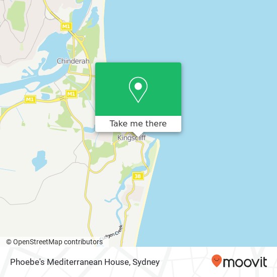 Mapa Phoebe's Mediterranean House, 60-74 Marine Pde Kingscliff NSW 2487