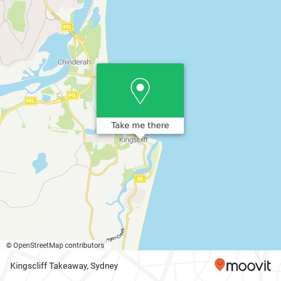 Mapa Kingscliff Takeaway, Hungerford Ln Kingscliff NSW 2487