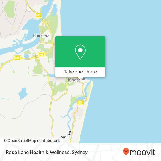 Rose Lane Health & Wellness, 60-74 Marine Pde Kingscliff NSW 2487 map