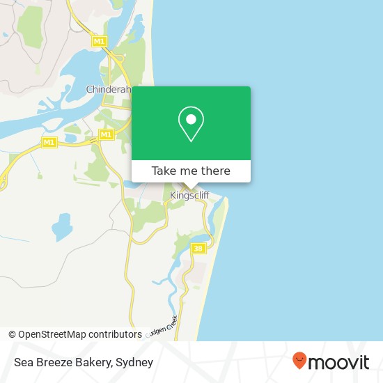 Sea Breeze Bakery, Marine Pde Kingscliff NSW 2487 map