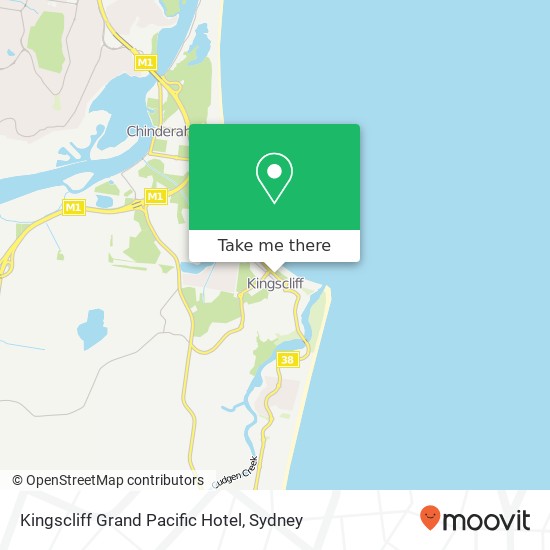 Kingscliff Grand Pacific Hotel, 102 Marine Pde Kingscliff NSW 2487 map