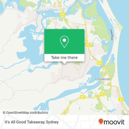 It's All Good Takeaway, 21 Amaroo Dr Banora Point NSW 2486 map