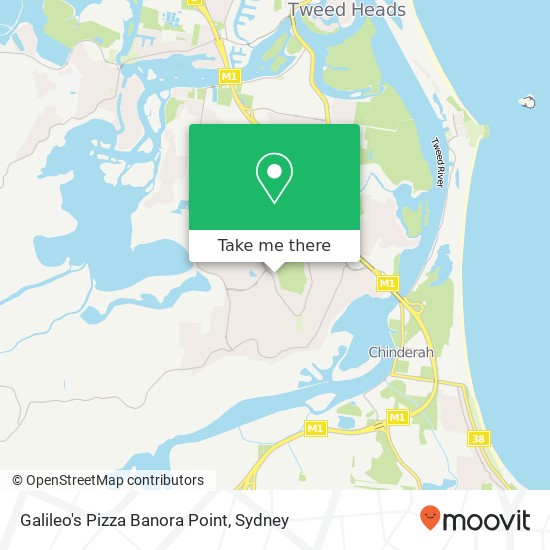 Galileo's Pizza Banora Point, Darlington Dr Banora Point NSW 2486 map