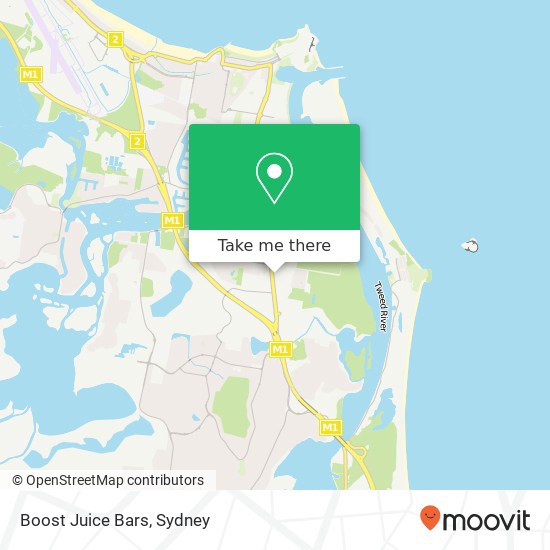 Boost Juice Bars, Tweed Heads South NSW 2486 map