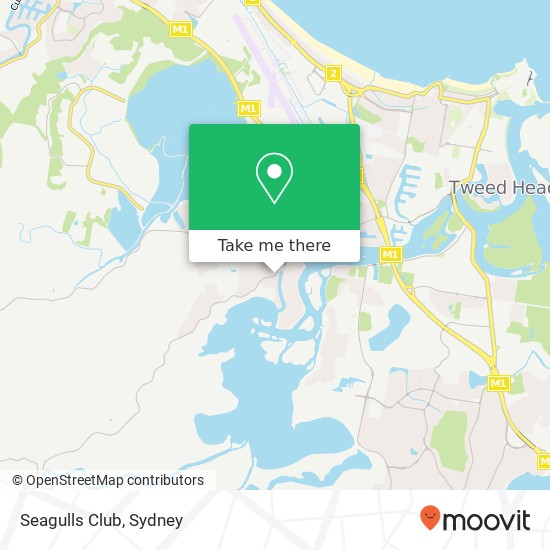 Seagulls Club, Scenic Dr Tweed Heads West NSW 2485 map