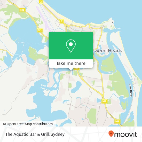 Mapa The Aquatic Bar & Grill, Dry Dock Rd Tweed Heads South NSW 2486