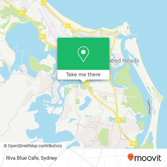 Mapa Riva Blue Cafe, Dry Dock Rd Tweed Heads South NSW 2486