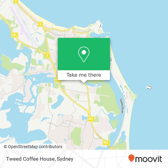 Mapa Tweed Coffee House, 67 Minjungbal Dr Tweed Heads South NSW 2486