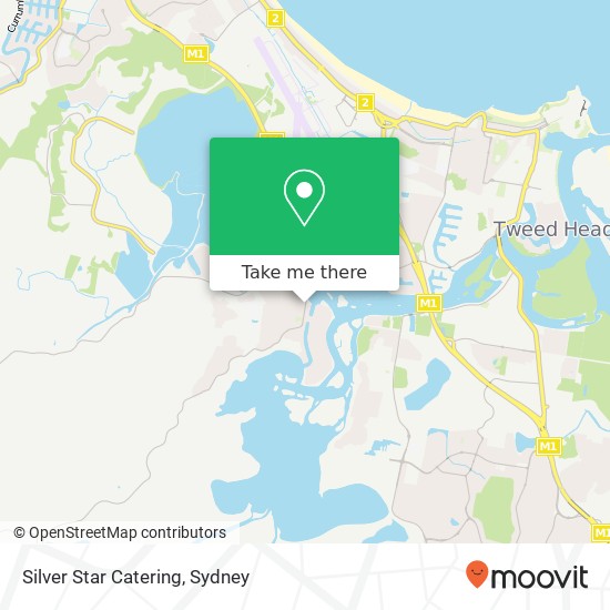 Mapa Silver Star Catering, 1 Gollan Dr Tweed Heads West NSW 2485