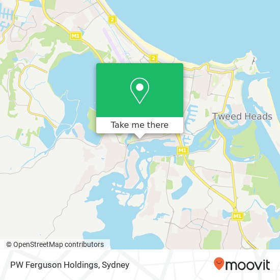 Mapa PW Ferguson Holdings, 212 Kennedy Dr Tweed Heads West NSW 2485