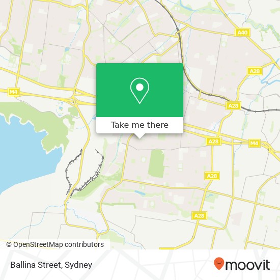 Ballina Street map