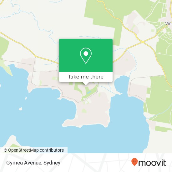 Mapa Gymea Avenue