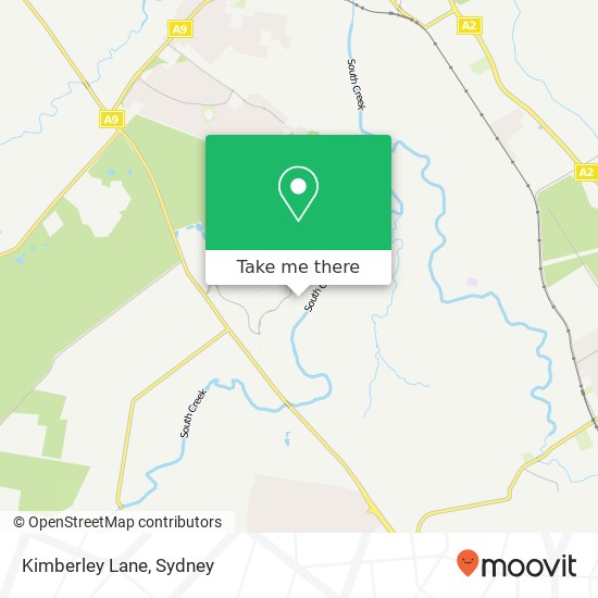 Kimberley Lane map