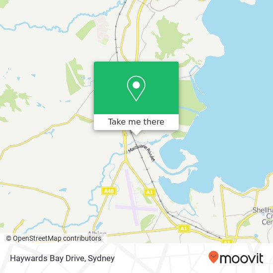 Haywards Bay Drive map