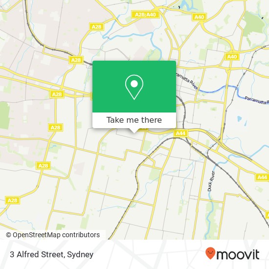 3 Alfred Street map
