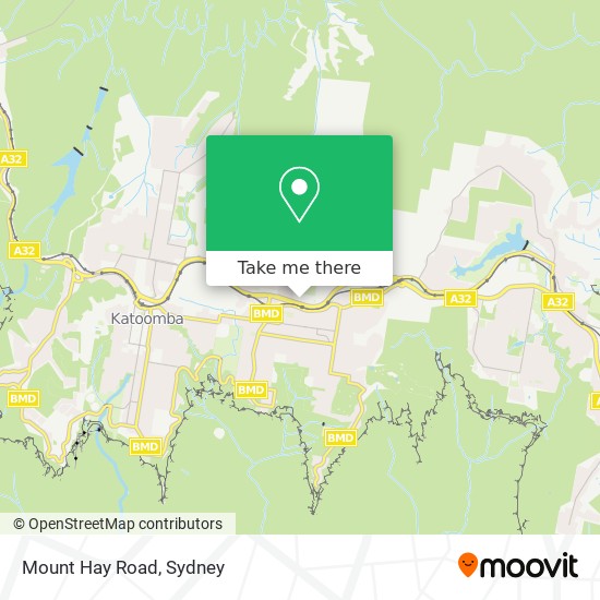 Mount Hay Road map