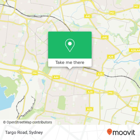 Mapa Targo Road