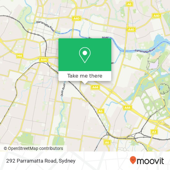 Mapa 292 Parramatta Road