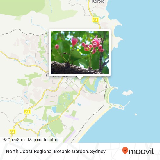Mapa North Coast Regional Botanic Garden