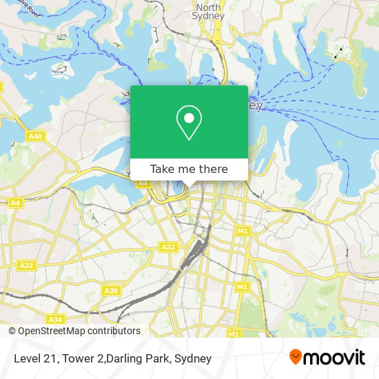 Level 21, Tower 2,Darling Park map