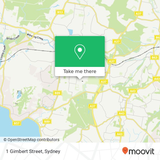 1 Gimbert Street map