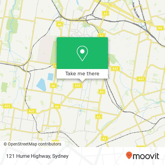 121 Hume Highway map