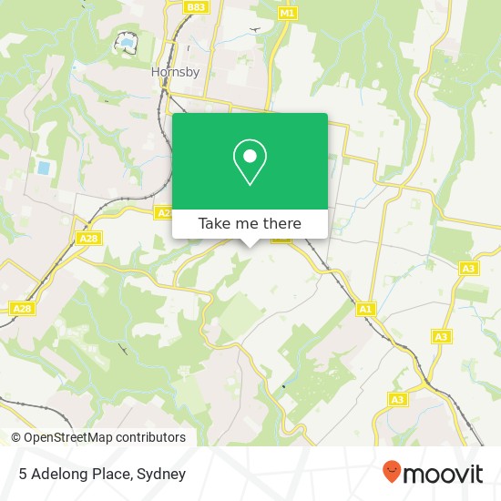 5 Adelong Place map