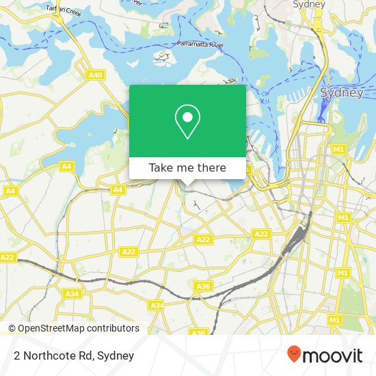 2 Northcote Rd map