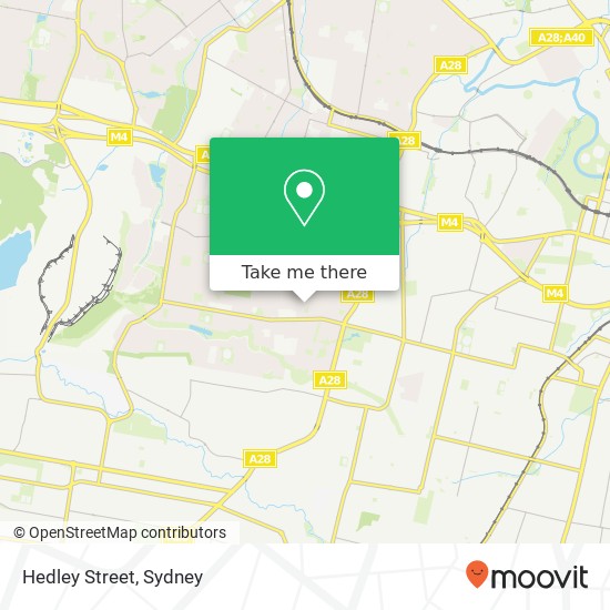 Mapa Hedley Street