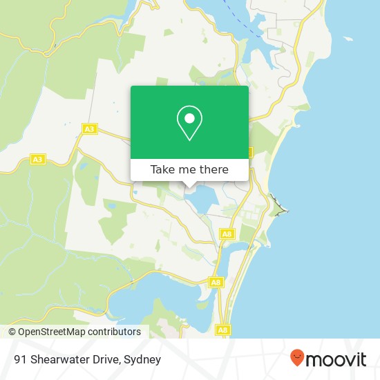 91 Shearwater Drive map