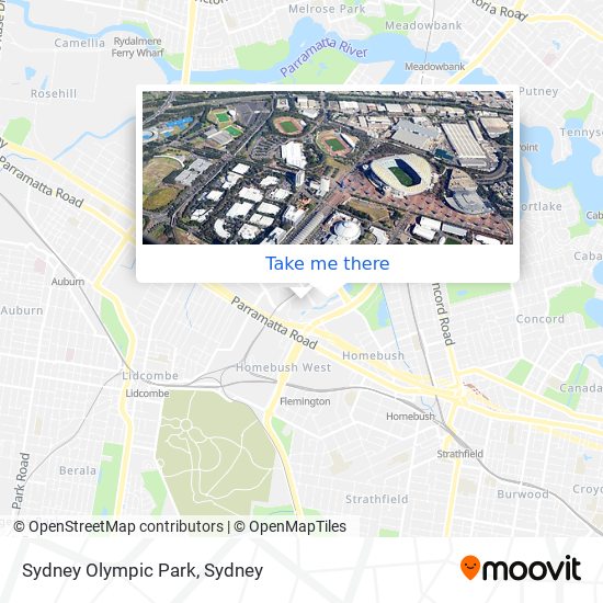 Sydney Olympic Park map