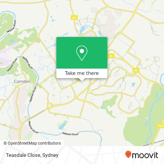 Teasdale Close map