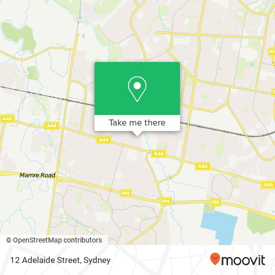 12 Adelaide Street map