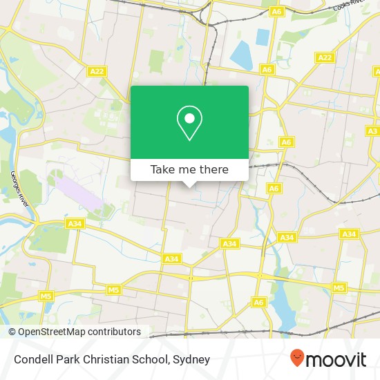 Condell Park Christian School map