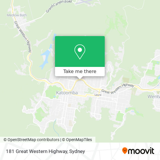 Mapa 181 Great Western Highway