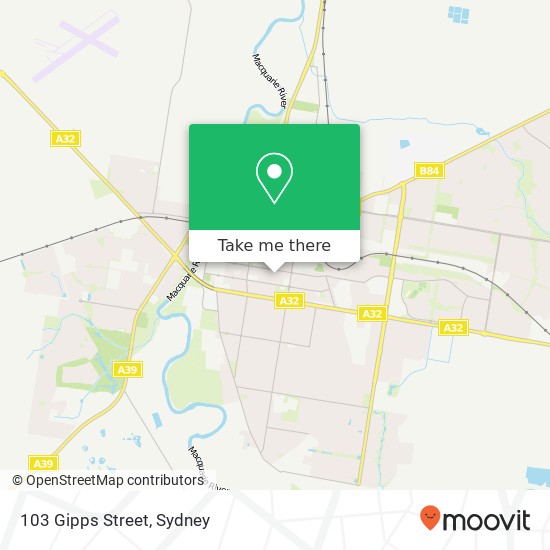 Mapa 103 Gipps Street