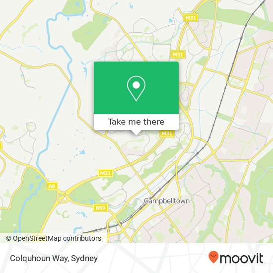 Colquhoun Way map