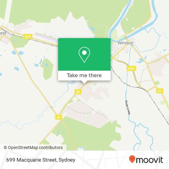 699 Macquarie Street map