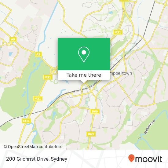 Mapa 200 Gilchrist Drive