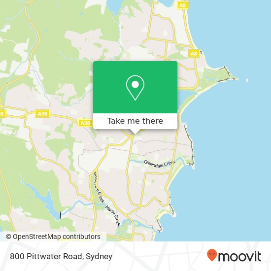 Mapa 800 Pittwater Road