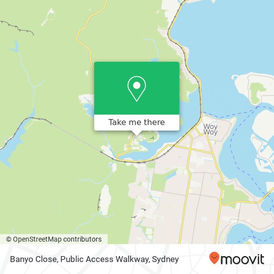 Banyo Close, Public Access Walkway map
