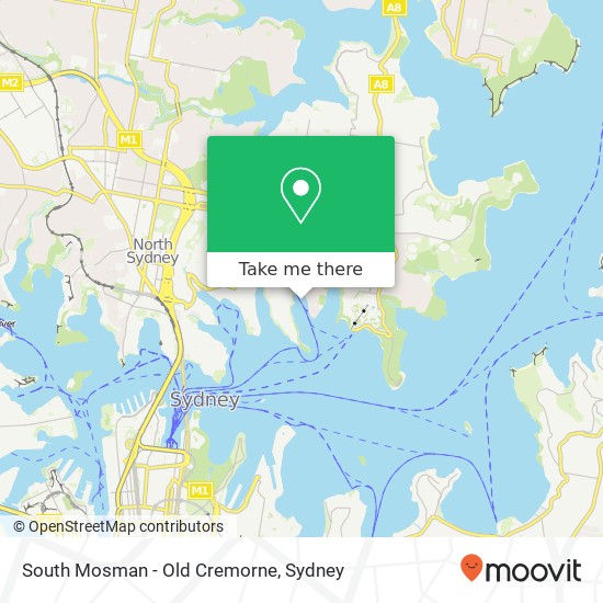 South Mosman - Old Cremorne map