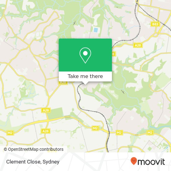 Clement Close map