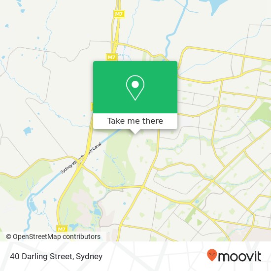 40 Darling Street map