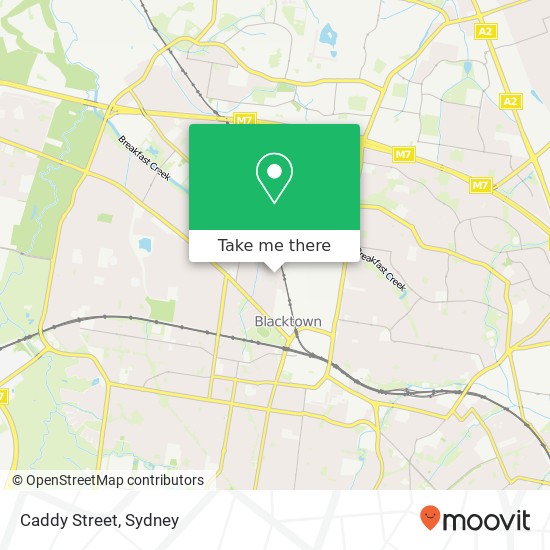 Caddy Street map