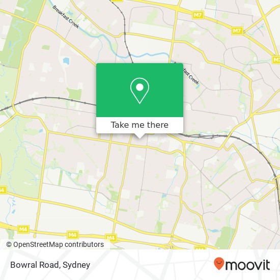 Bowral Road map