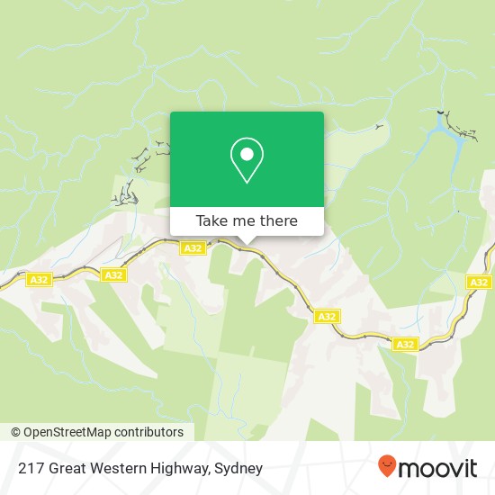 217 Great Western Highway map